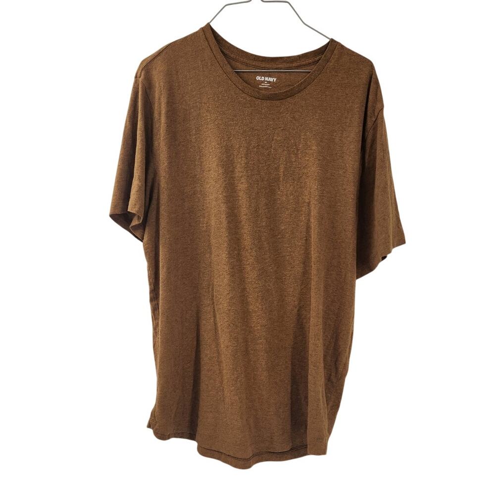 Old Navy Brown Short Sleeve T-Shirt Womens Size Extra Large XL